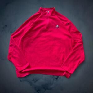 Georgia Bulldogs Football Quarter Zip Fleece Red Sideline Men’s Large Sweater